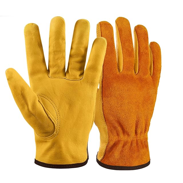Ledergartenhandschuhe mit Fleecefutter