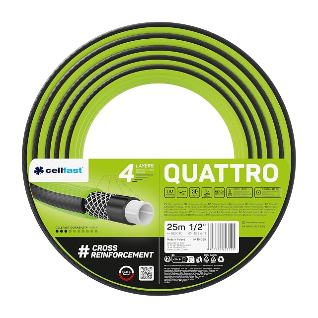 Cellfast Quattro vierlagiger Gartenschlauch als Ring