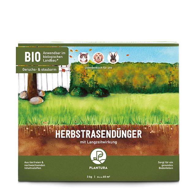 Drei-Kilo-Beutel Bio-Herbstrasendünger