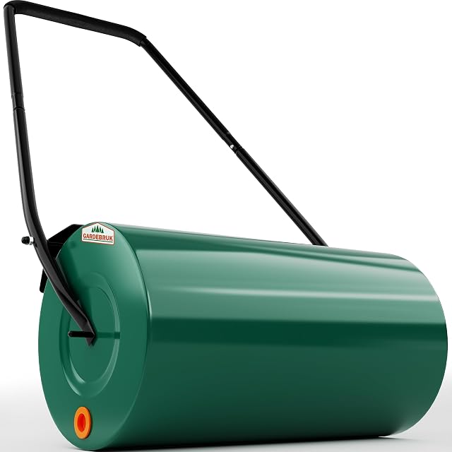 Gardebruk 60 cm Rasenwalze aus Stahl mit gepolstertem Griff und Abstreifer
