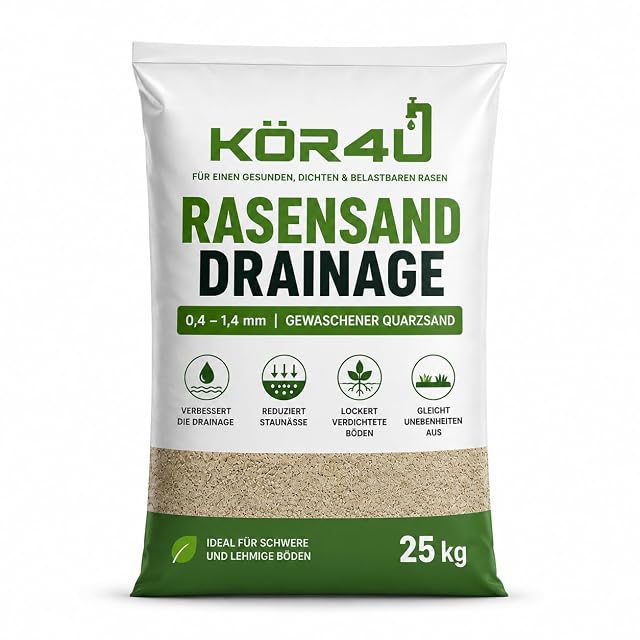 25-kg-Sack gewaschener Quarz-Rasensand