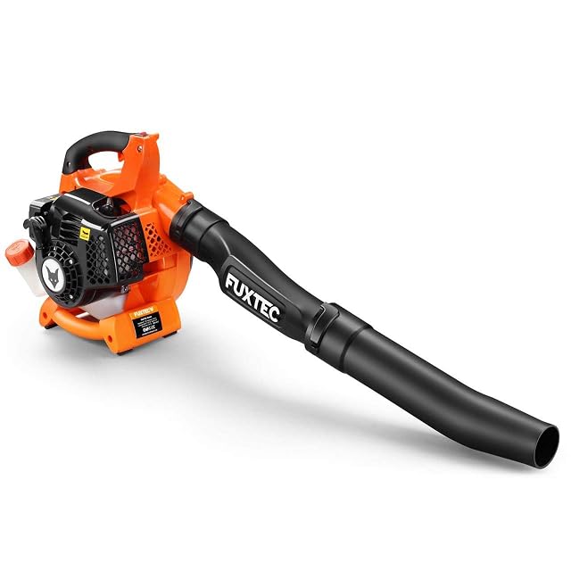 FUXTEC FX-LB126 Benzin-Laubbläser mit gebogenem und geradem Blasrohr