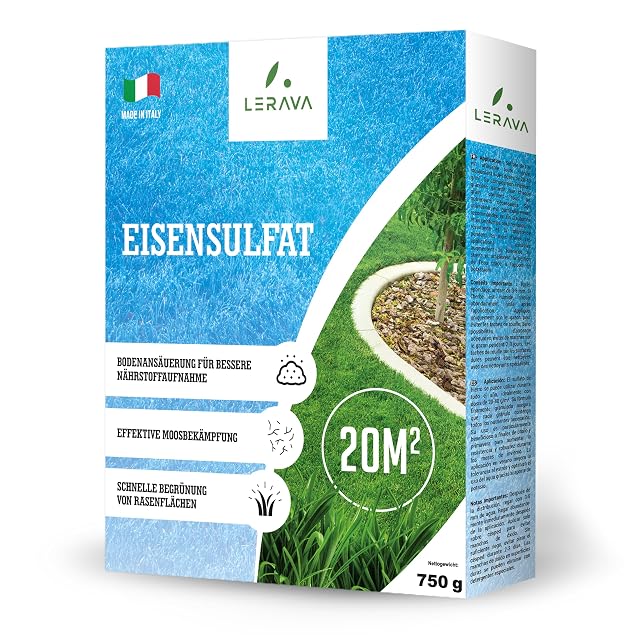 Eisensulfat-Rasendünger und Moosbehandlung