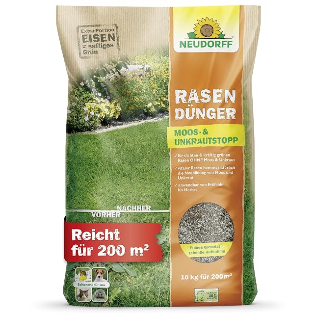 Neudorff Moos- und Unkraut-Stop Rasendünger 10 kg