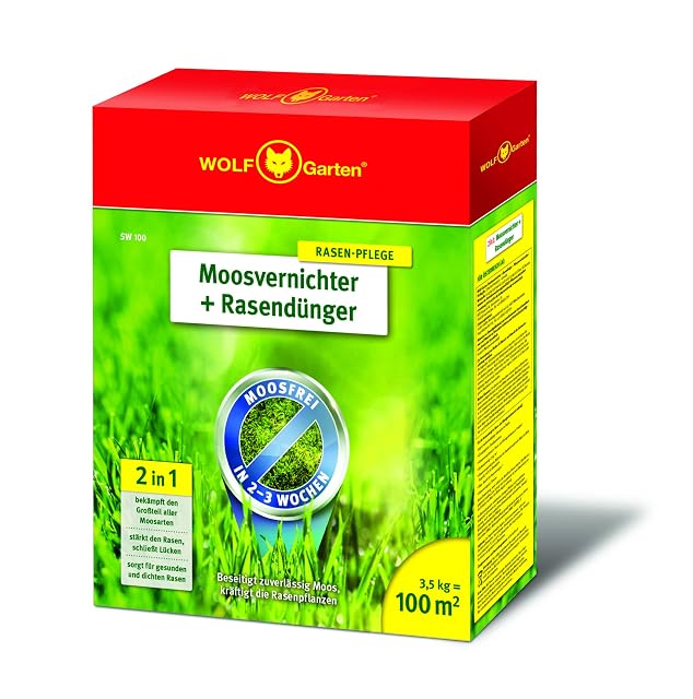 WOLF Garten SW 100 Moosvernichter und Rasendünger