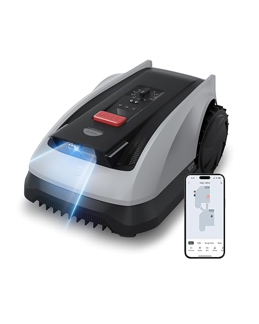 ECOVACS GOAT O600 RTK Rasenmähroboter mit Satellitennavigation und KI-Kamera