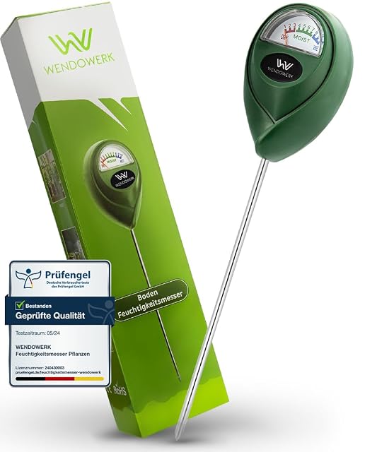 Batterieloser analoger Bodenfeuchtemesser mit langer Sonde