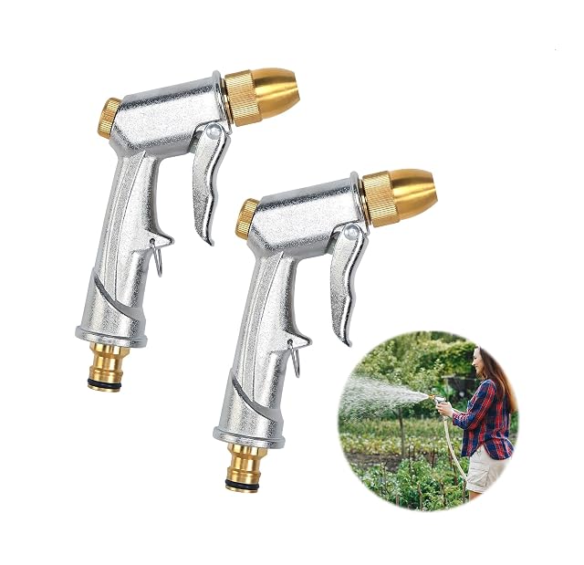 Zwei Gartenspritzpistolen aus Aluminiumlegierung